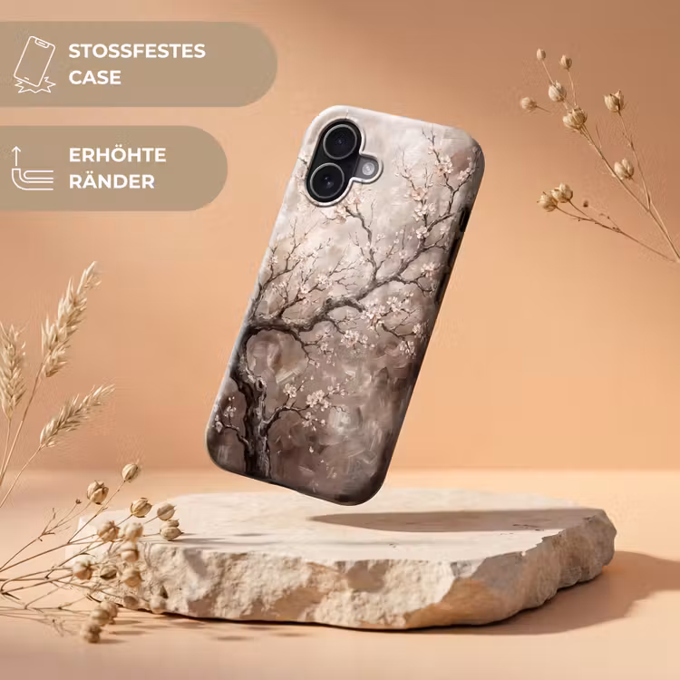 Bloesem - Takken - Schilderij - Beige - Serene Toughcase MagSafe Apple iPhone 17 klein -USP_RandenV_DE