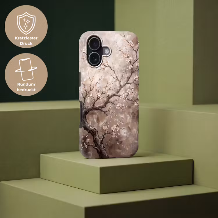 Bloesem - Takken - Schilderij - Beige - Serene Toughcase MagSafe Apple iPhone 17 klein -USP_PrintM_DE