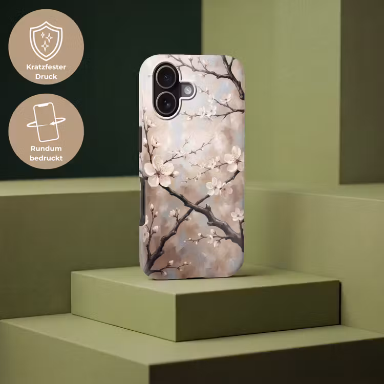 Bloesem - Takken - Schilderij - Beige - Serene Toughcase MagSafe Apple iPhone 17 klein -USP_PrintM_DE