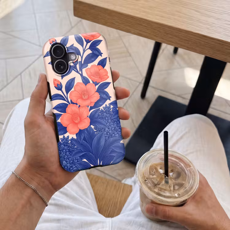 Handyhülle Toughcase - Blüten – Blätter – Botanik - Bloemen - Bladeren - Botanisch Toughcase MagSafe Apple iPhone 17 klein