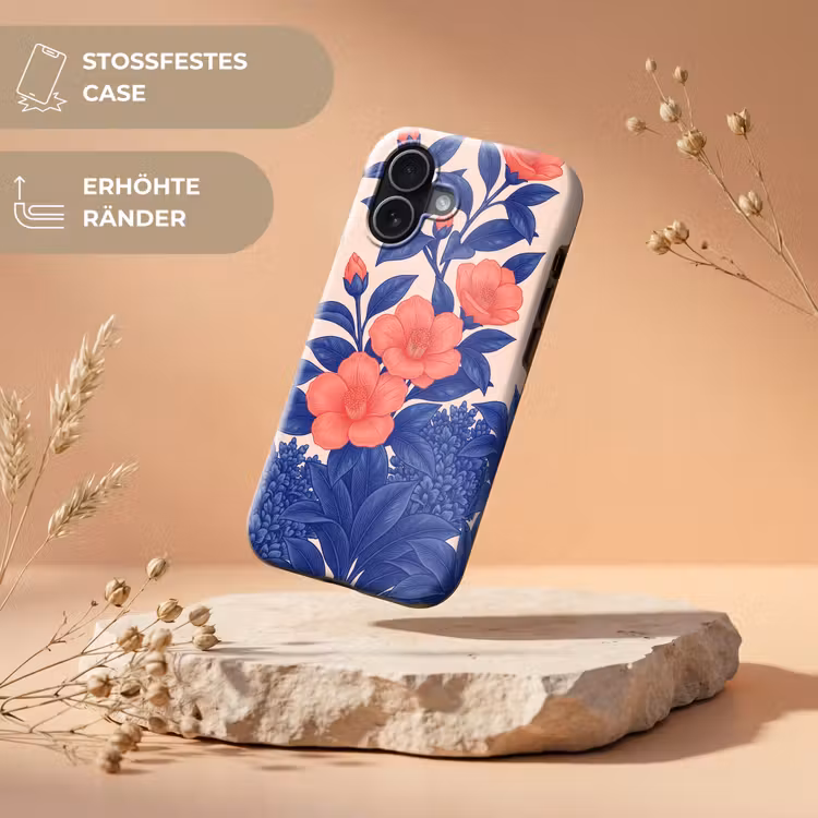 Handyhülle Toughcase - Blüten – Blätter – Botanik - Bloemen - Bladeren - Botanisch Toughcase MagSafe Apple iPhone 17 klein