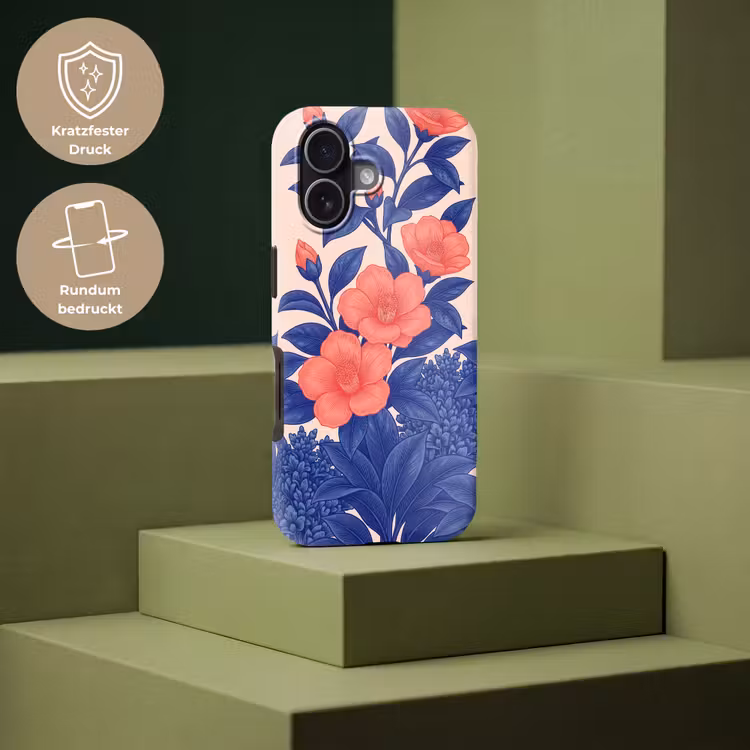 Handyhülle Toughcase - Blüten – Blätter – Botanik - Bloemen - Bladeren - Botanisch Toughcase MagSafe Apple iPhone 17 klein