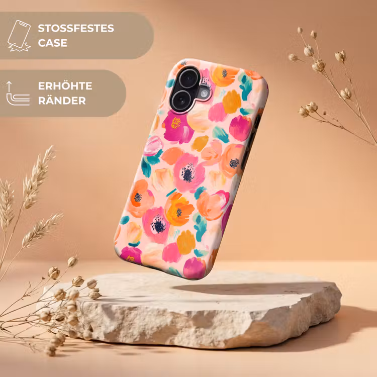 Bloesems - Vrolijk - Kleurrijk Toughcase MagSafe Apple iPhone 17 klein 1017 -USP_RandenV_DE