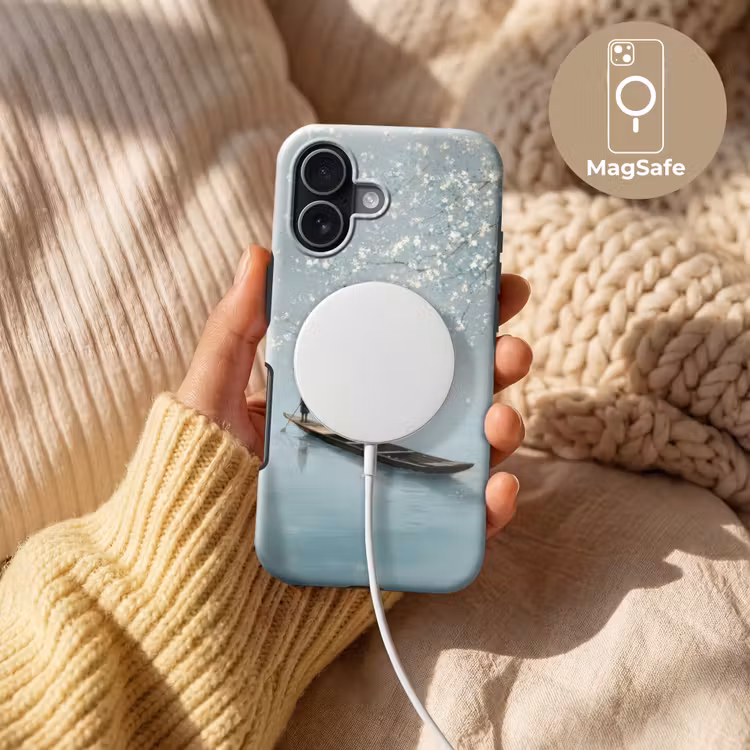 Bloesems - Minimalistisch - Wateroppervlak - Boot Toughcase MagSafe Apple iPhone 17 klein -USP_MagsafeV
