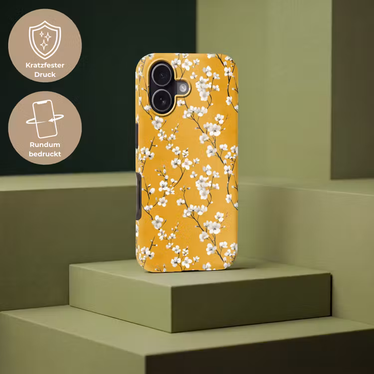 Bloesemtak - Aquarel - Geel Toughcase MagSafe Apple iPhone 17 klein 1017 -USP_PrintM_DE