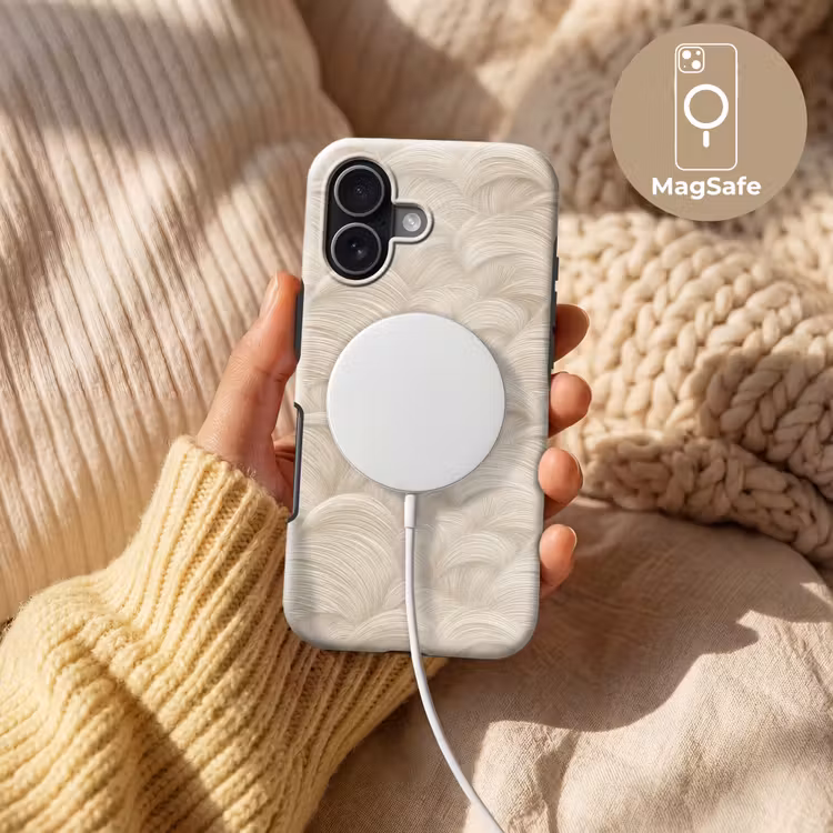 Bogen - Patroon - Beige Toughcase MagSafe Apple iPhone 17 klein 1017 -USP_MagsafeV