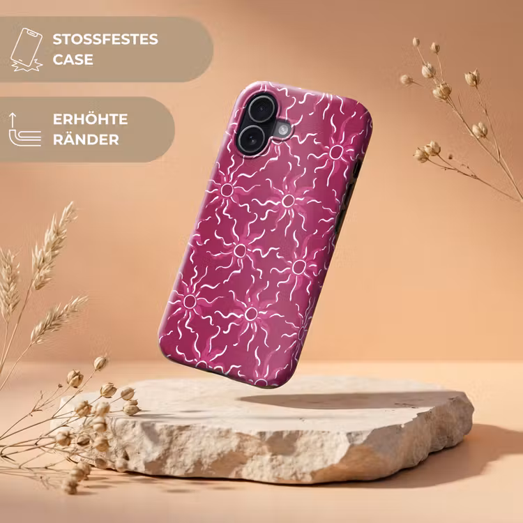 Bohemian - Zon - Magenta Toughcase MagSafe Apple iPhone 17 klein 1017 -USP_RandenV_DE