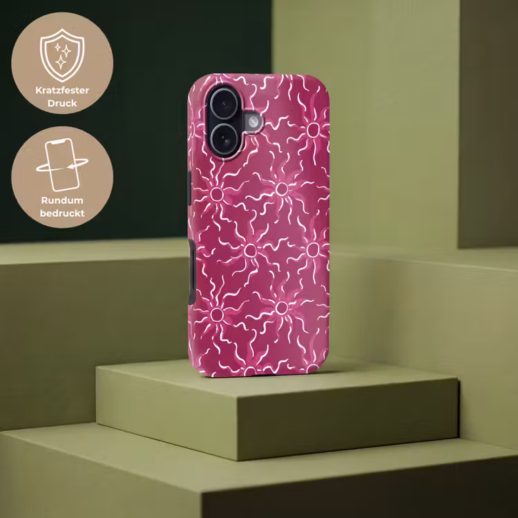 Bohemian - Zon - Magenta Toughcase MagSafe Apple iPhone 17 klein 1017 -USP_PrintM_DE