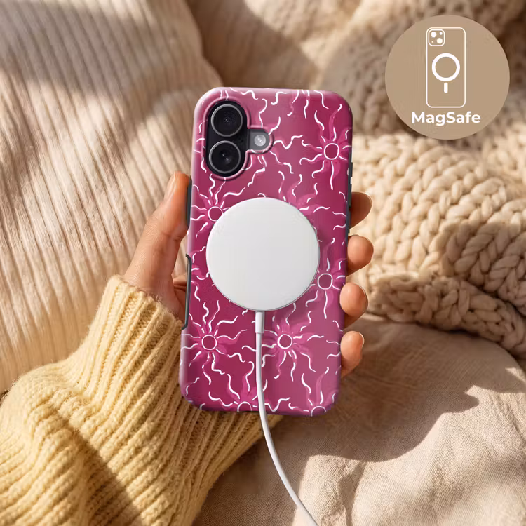 Bohemian - Zon - Magenta Toughcase MagSafe Apple iPhone 17 klein 1017 -USP_MagsafeV