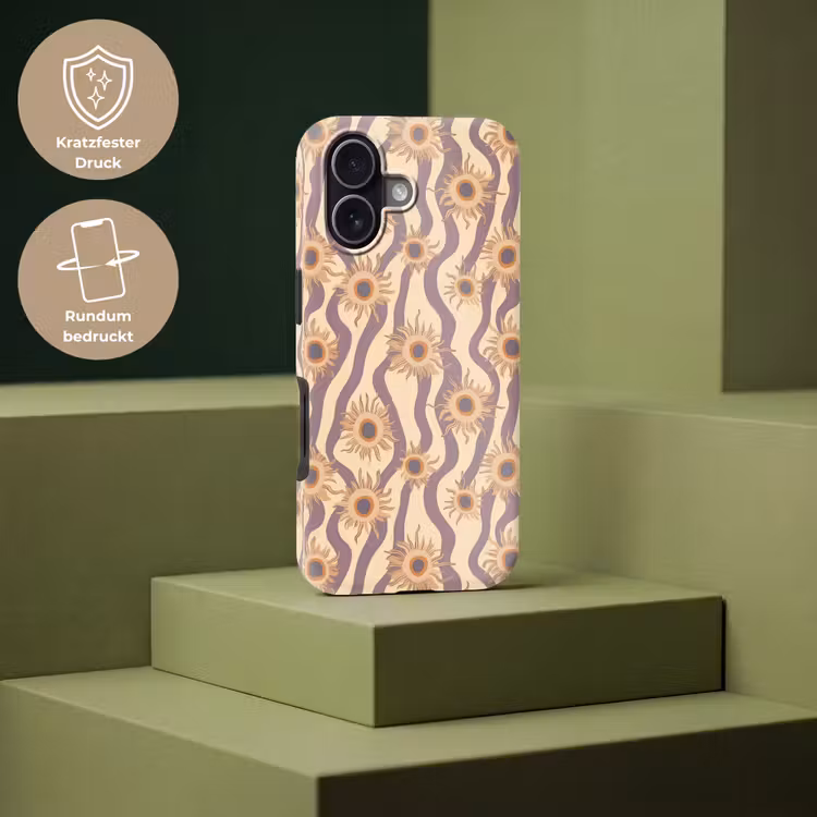 Bohemian - Vibe - Lavendelpaars Toughcase MagSafe Apple iPhone 17 klein 1017 -USP_PrintM_DE