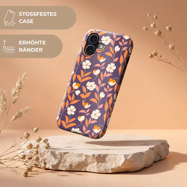 Boho - Vintage - Paars Toughcase MagSafe Apple iPhone 17 klein 1017 -USP_RandenV_DE