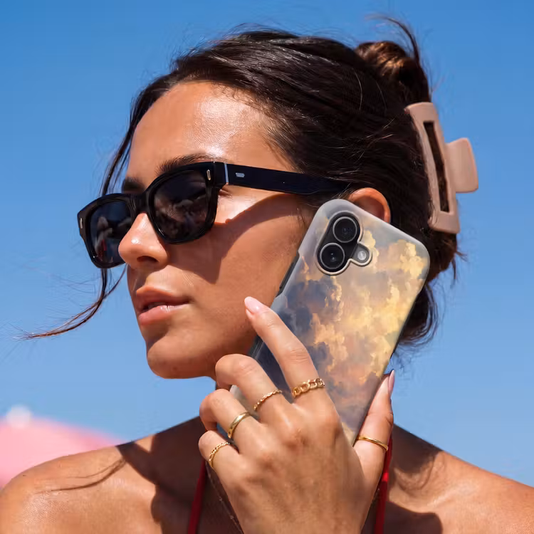 Boot - Zonsondergang - Zee - Natuur - Goud Toughcase MagSafe Apple iPhone 17 klein -Sfeer2V