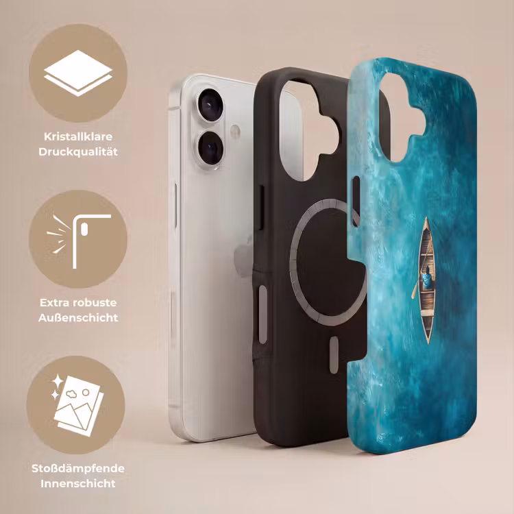 Bootje - Water - Blauw Toughcase MagSafe Apple iPhone 17 klein -USP_Lagen_DE