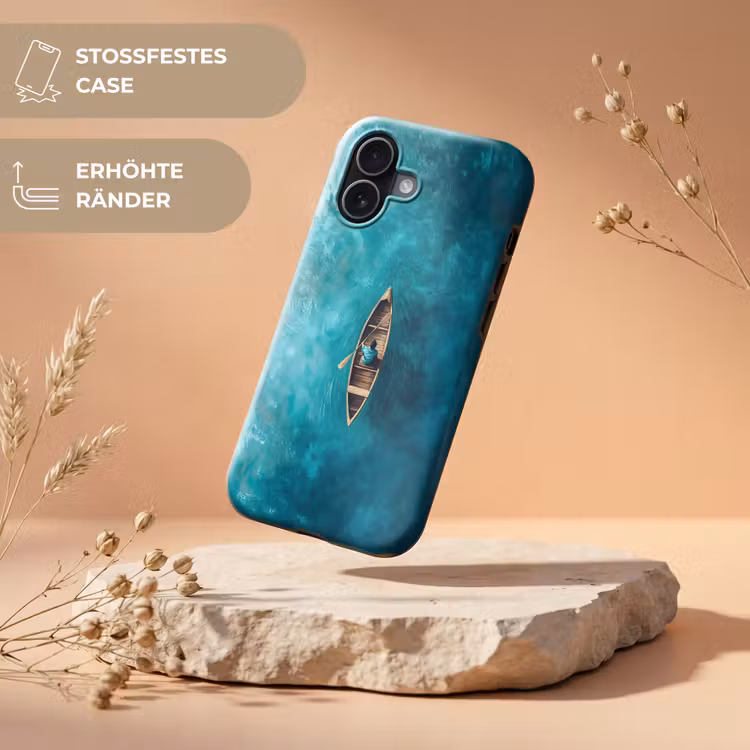 Bootje - Water - Blauw Toughcase MagSafe Apple iPhone 17 klein -USP_RandenV_DE
