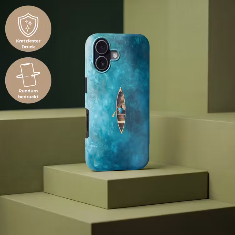 Bootje - Water - Blauw Toughcase MagSafe Apple iPhone 17 klein -USP_PrintM_DE
