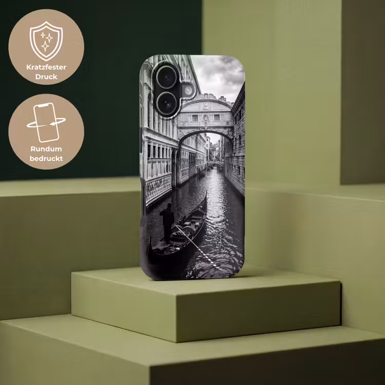 Boot - Waterweg - Stad - Zwart-wit - Architectuur Toughcase MagSafe Apple iPhone 17 klein -USP_PrintM_DE