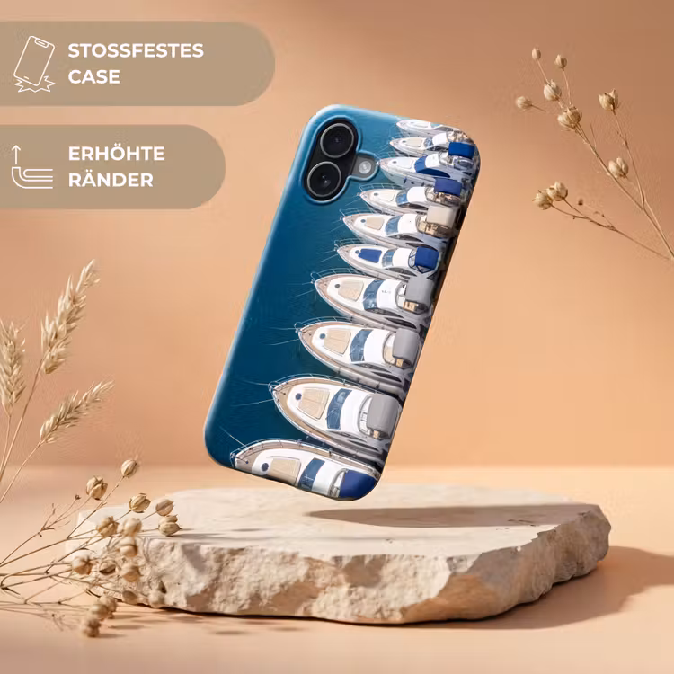 Boot - Jachthaven - Water - Zomer - Blauw Toughcase MagSafe Apple iPhone 17 klein -USP_RandenV_DE