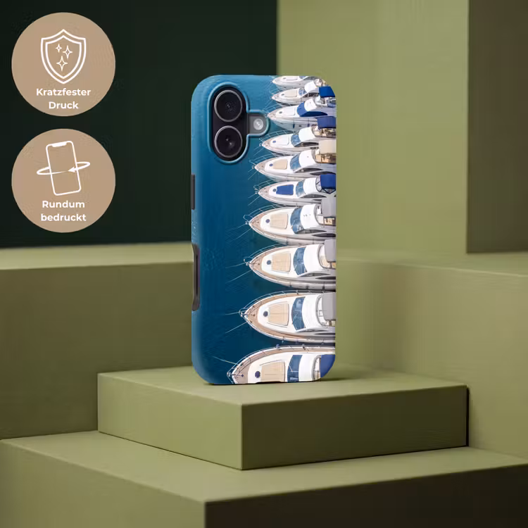 Boot - Jachthaven - Water - Zomer - Blauw Toughcase MagSafe Apple iPhone 17 klein -USP_PrintM_DE