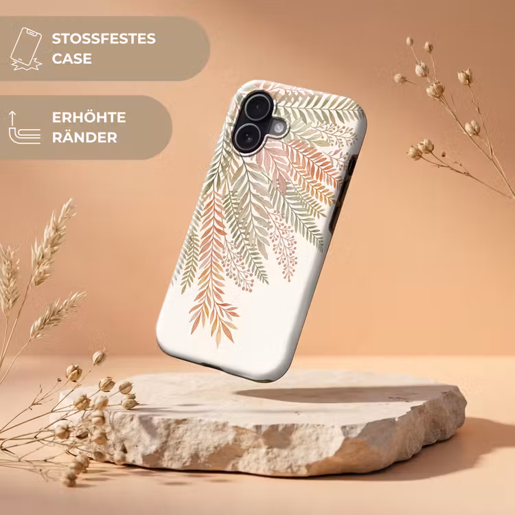 Botanisch - Aquarel - Kleurrijk Toughcase MagSafe Apple iPhone 17 klein -USP_RandenV_DE