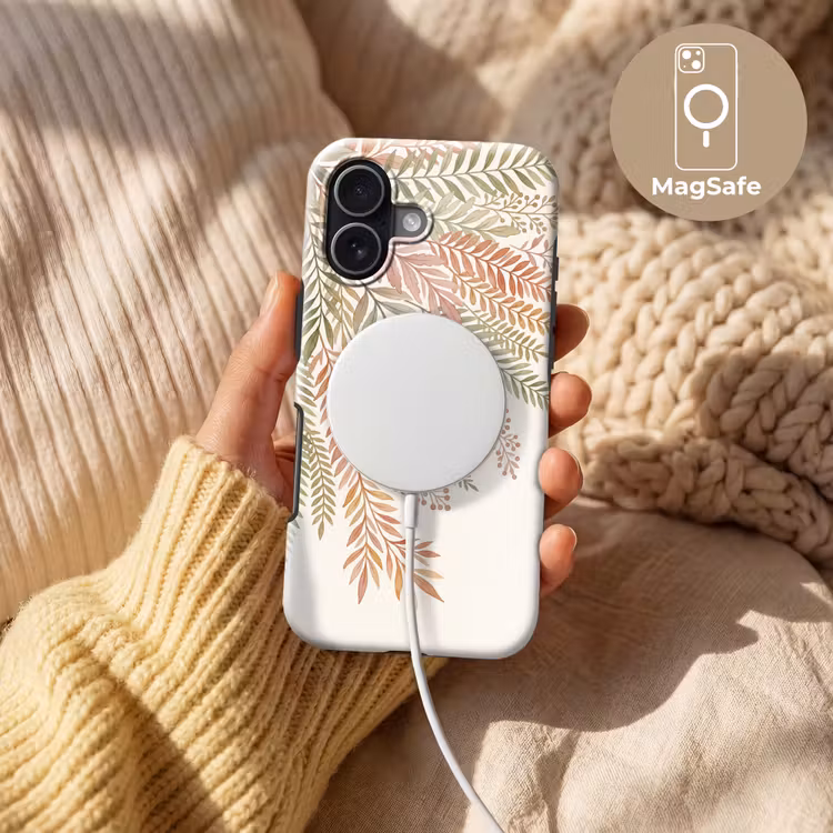 Botanisch - Aquarel - Kleurrijk Toughcase MagSafe Apple iPhone 17 klein -USP_MagsafeV