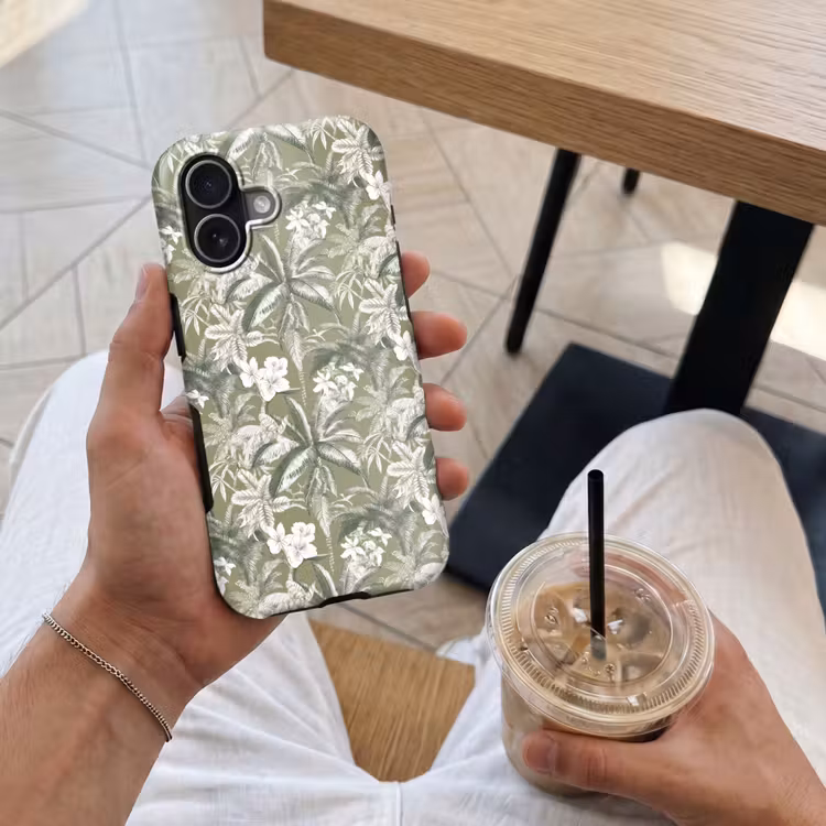 Botanisch - Bloemen - Groen Toughcase MagSafe Apple iPhone 17 klein 1017 -Sfeer1M