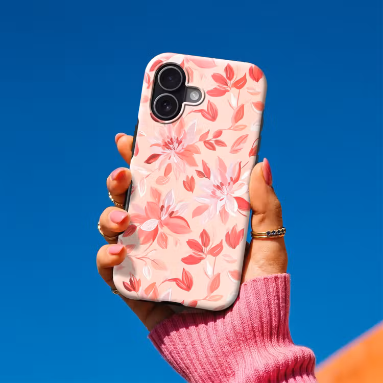 Botanisch - Bloemen - Rood Toughcase MagSafe Apple iPhone 17 klein 1017 -Sfeer1V