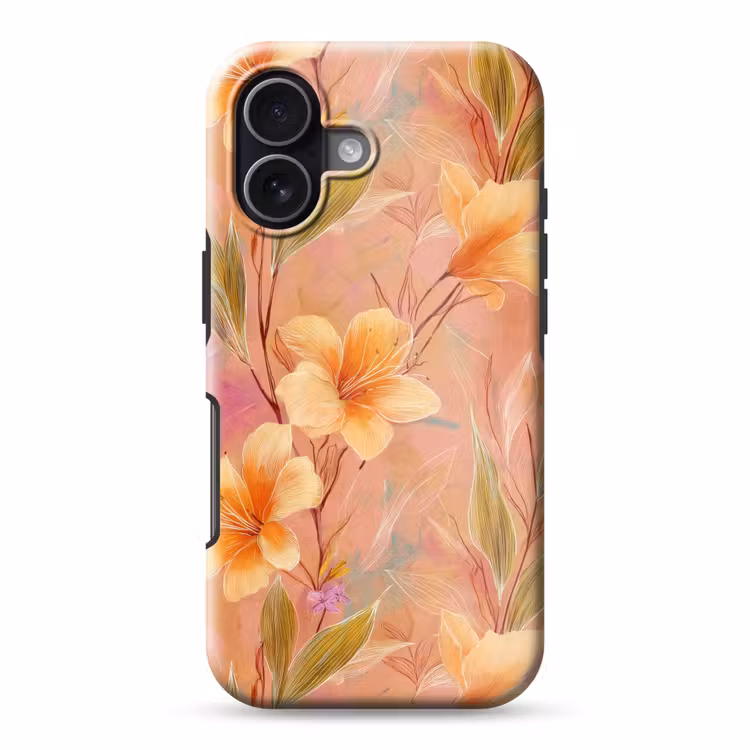 Botanisch - Bloemen - Kleurrijk Toughcase MagSafe Apple iPhone 17 klein 1017 -3d