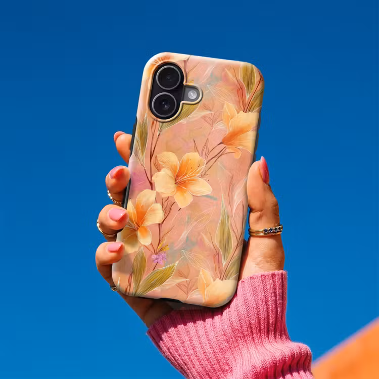 Botanisch - Bloemen - Kleurrijk Toughcase MagSafe Apple iPhone 17 klein 1017 -Sfeer1V