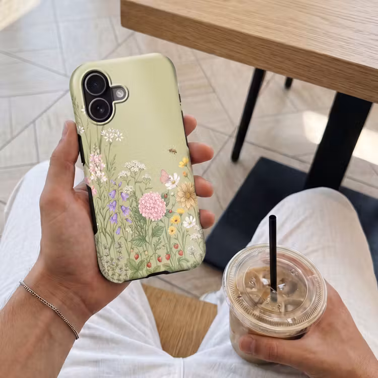 Botanisch - Bloemen - Kleurrijk Toughcase MagSafe Apple iPhone 17 klein -Sfeer1M