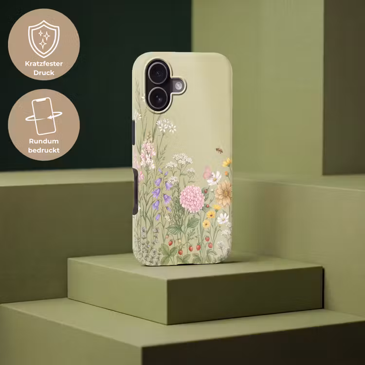 Botanisch - Bloemen - Kleurrijk Toughcase MagSafe Apple iPhone 17 klein -USP_PrintM_DE