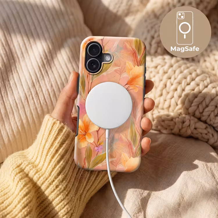Botanisch - Bloemen - Kleurrijk Toughcase MagSafe Apple iPhone 17 klein 1017 -USP_MagsafeV