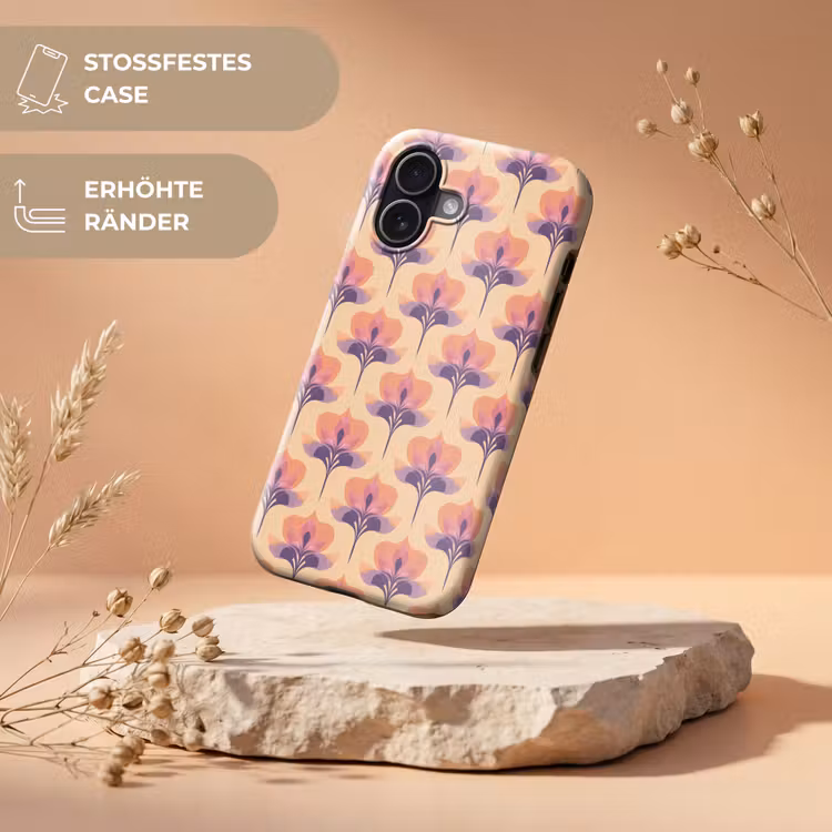 Botanisch - Patroon - Pastel Toughcase MagSafe Apple iPhone 17 klein 1017 -USP_RandenV_DE