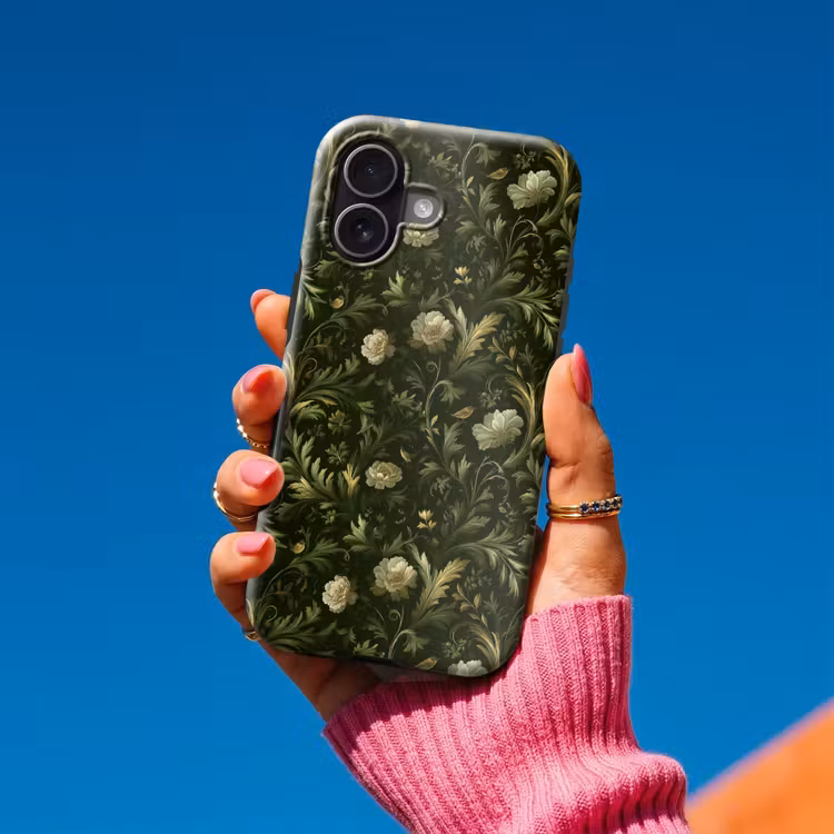Botanisch - Naadloos - Bloemen Toughcase MagSafe Apple iPhone 17 klein 1017 -Sfeer1V