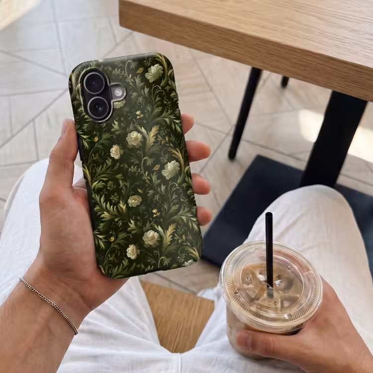 Botanisch - Naadloos - Bloemen Toughcase MagSafe Apple iPhone 17 klein 1017 -Sfeer1M