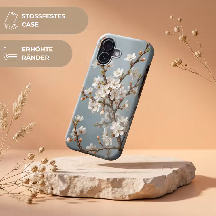 Botanisch - Stilleven - Blauw Toughcase MagSafe Apple iPhone 17 klein -USP_RandenV_DE