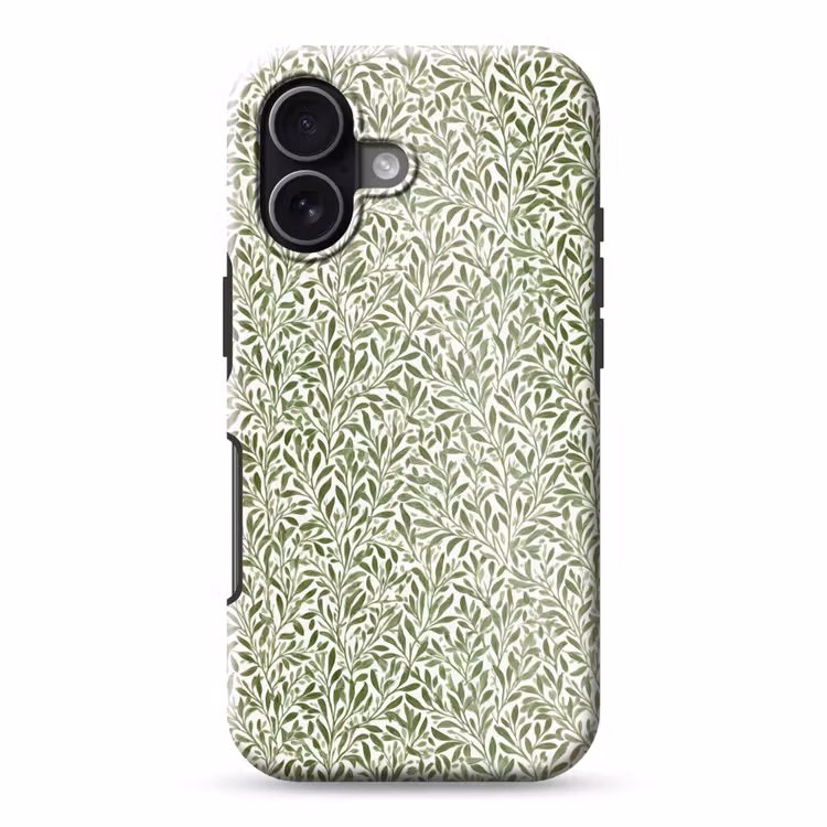 Botanisch - Takken - Groen Toughcase MagSafe Apple iPhone 17 klein 1017 -3d