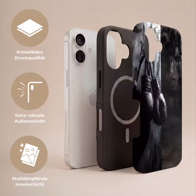 Bokshandschoenen - Muur - Duister - Zwart Toughcase MagSafe Apple iPhone 17 klein -USP_Lagen_DE