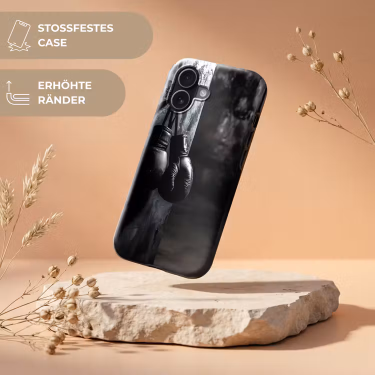 Bokshandschoenen - Muur - Duister - Zwart Toughcase MagSafe Apple iPhone 17 klein -USP_RandenV_DE