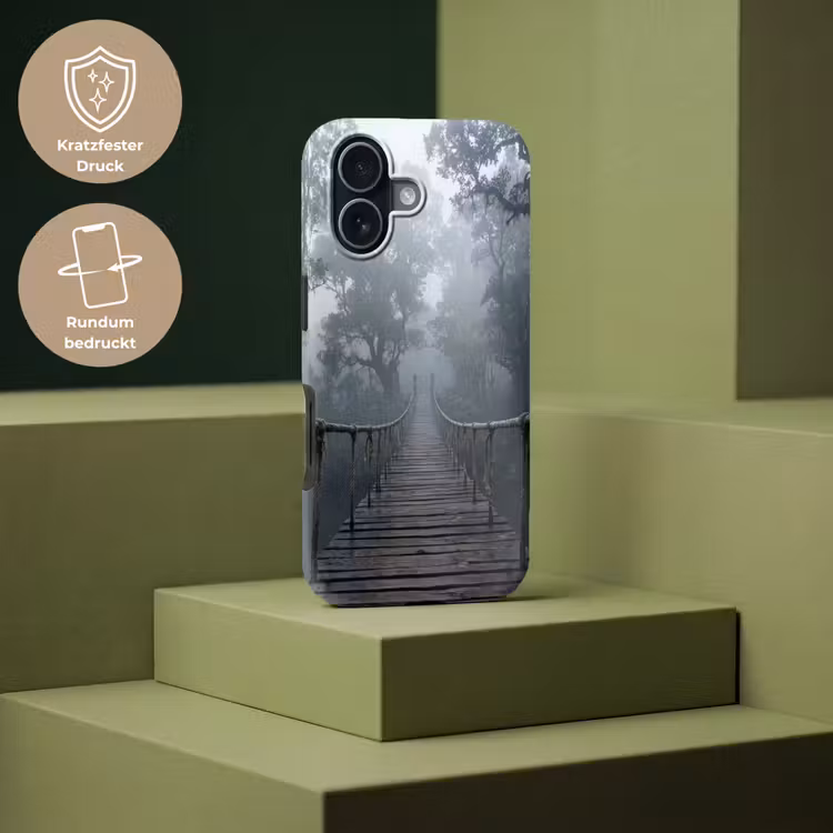 Brug - Jungle - Mist - Natuur Toughcase MagSafe Apple iPhone 17 klein -USP_PrintM_DE