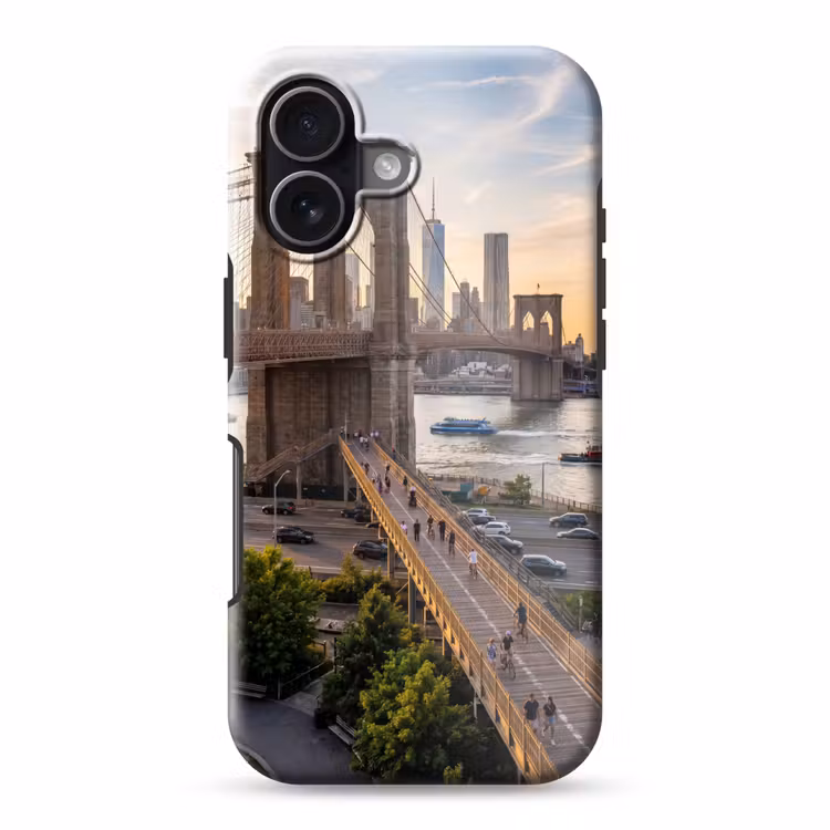 Brug - Rivier - Stad - Zonsondergang - Architectuur Toughcase MagSafe Apple iPhone 17 klein -3d