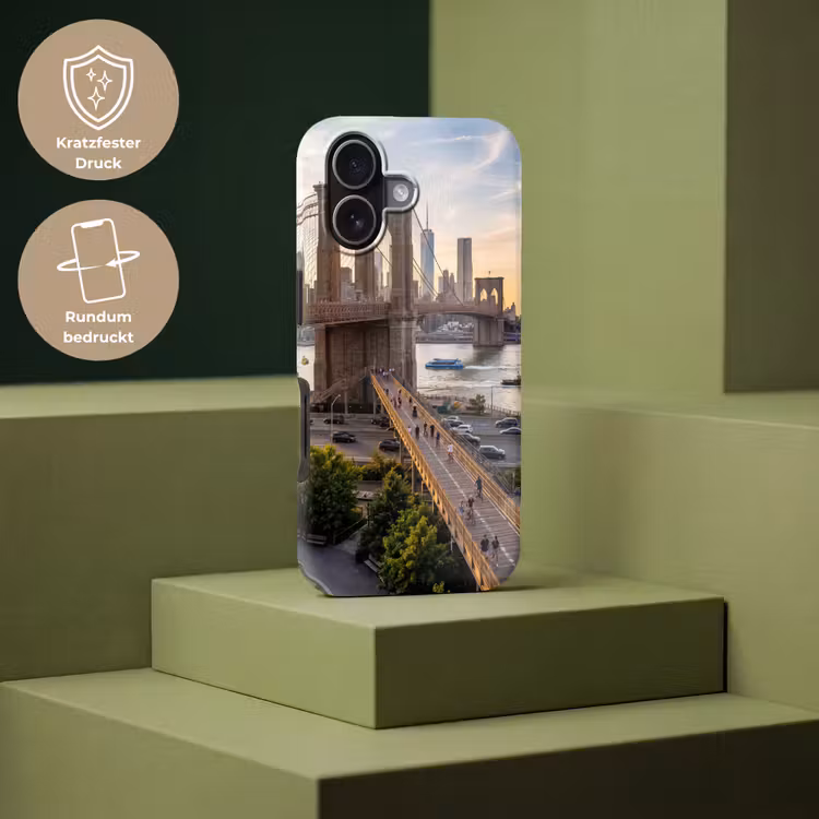 Brug - Rivier - Stad - Zonsondergang - Architectuur Toughcase MagSafe Apple iPhone 17 klein -USP_PrintM_DE