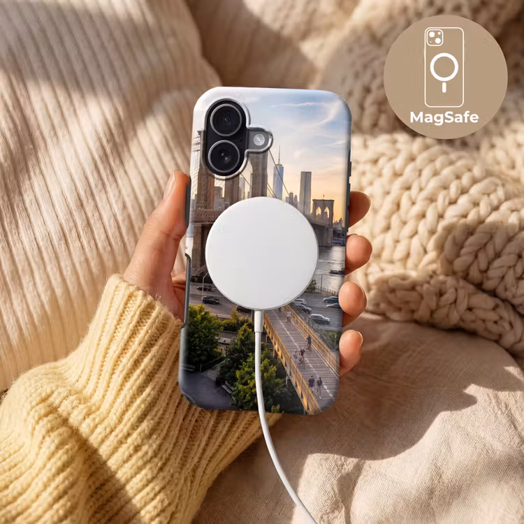 Brug - Rivier - Stad - Zonsondergang - Architectuur Toughcase MagSafe Apple iPhone 17 klein -USP_MagsafeV