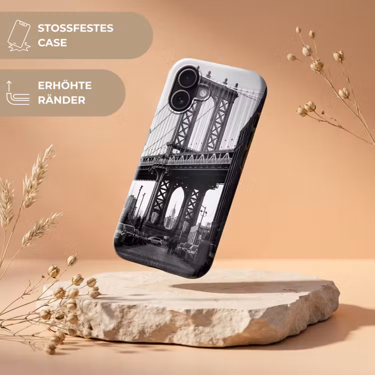 Brug - Stad - Architectuur - Modern - Zwart-wit Toughcase MagSafe Apple iPhone 17 klein -USP_RandenV_DE