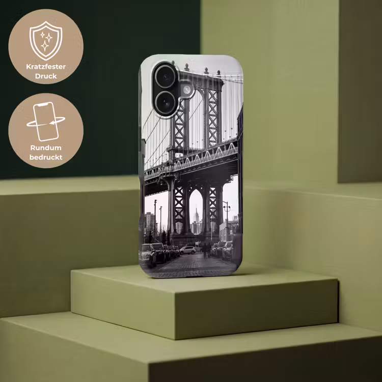 Brug - Stad - Architectuur - Modern - Zwart-wit Toughcase MagSafe Apple iPhone 17 klein -USP_PrintM_DE