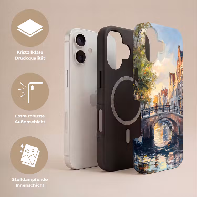 Brug - Stad - Huizen - Boot Toughcase MagSafe Apple iPhone 17 klein -USP_Lagen_DE