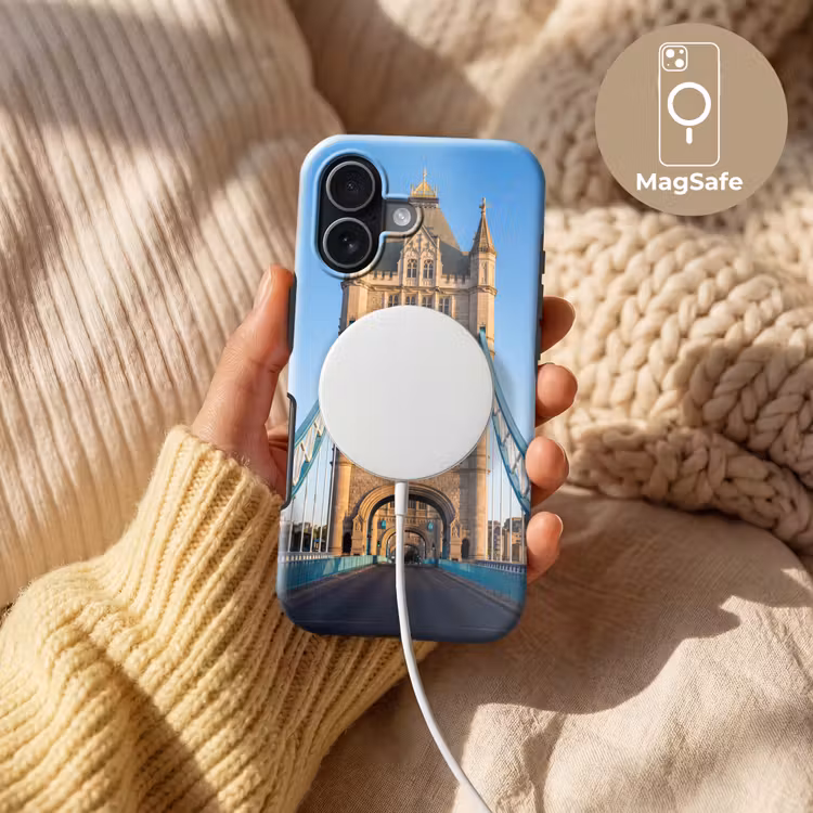 Brug - Toren - Architectuur - Klassiek - Blauw Toughcase MagSafe Apple iPhone 17 klein -USP_MagsafeV
