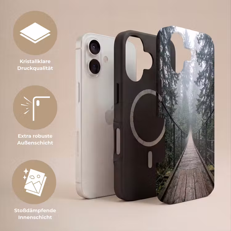 Brug - Bos - Mist - Natuur Toughcase MagSafe Apple iPhone 17 klein -USP_Lagen_DE