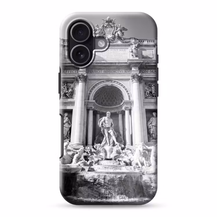 Fontein - Beelden - Architectuur - Zwart-wit Toughcase MagSafe Apple iPhone 17 klein -3d