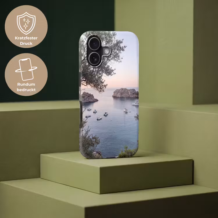 Handyhülle Toughcase - Bucht – Boote – Sonnenuntergang - Baai - boten - zonsondergang Toughcase MagSafe Apple iPhone 17 klein