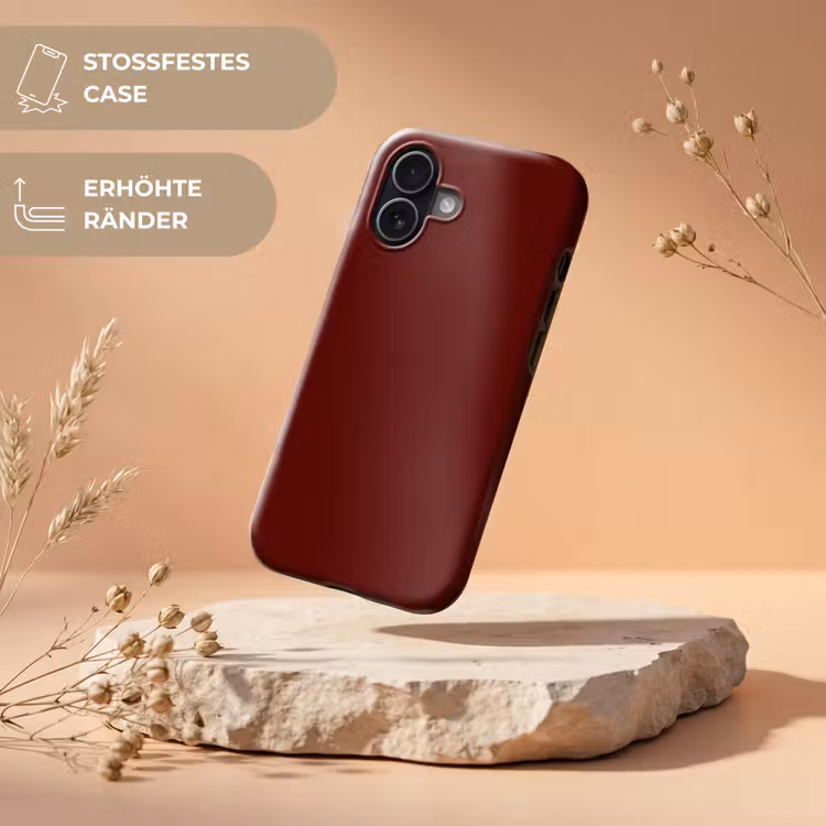 Burnt - Mahogany - Rood Toughcase MagSafe Apple iPhone 17 klein 1017 -USP_RandenV_DE
